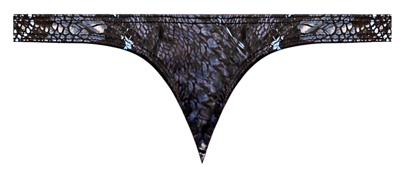 S'NAKED CRISS CROSS THONG BLUE /BLACK S/M-1