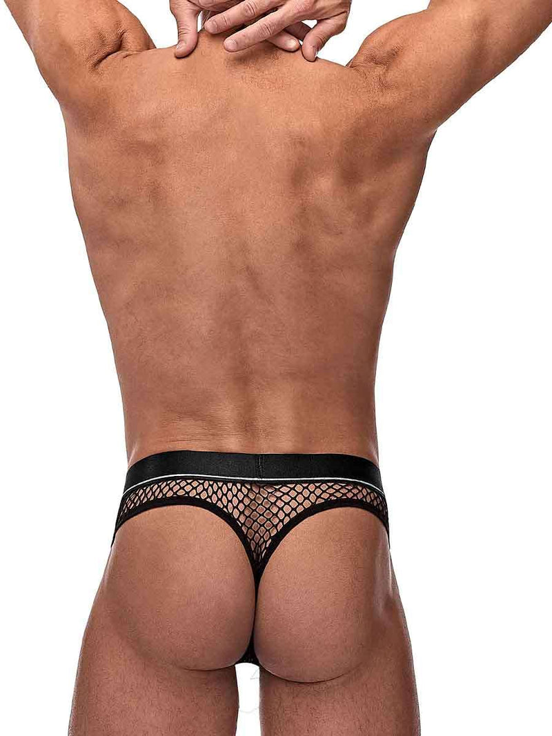 Male Power Lingerie Cock Pit Cock Ring Thong Black L/XL from Male Power Lingerie at $14.99