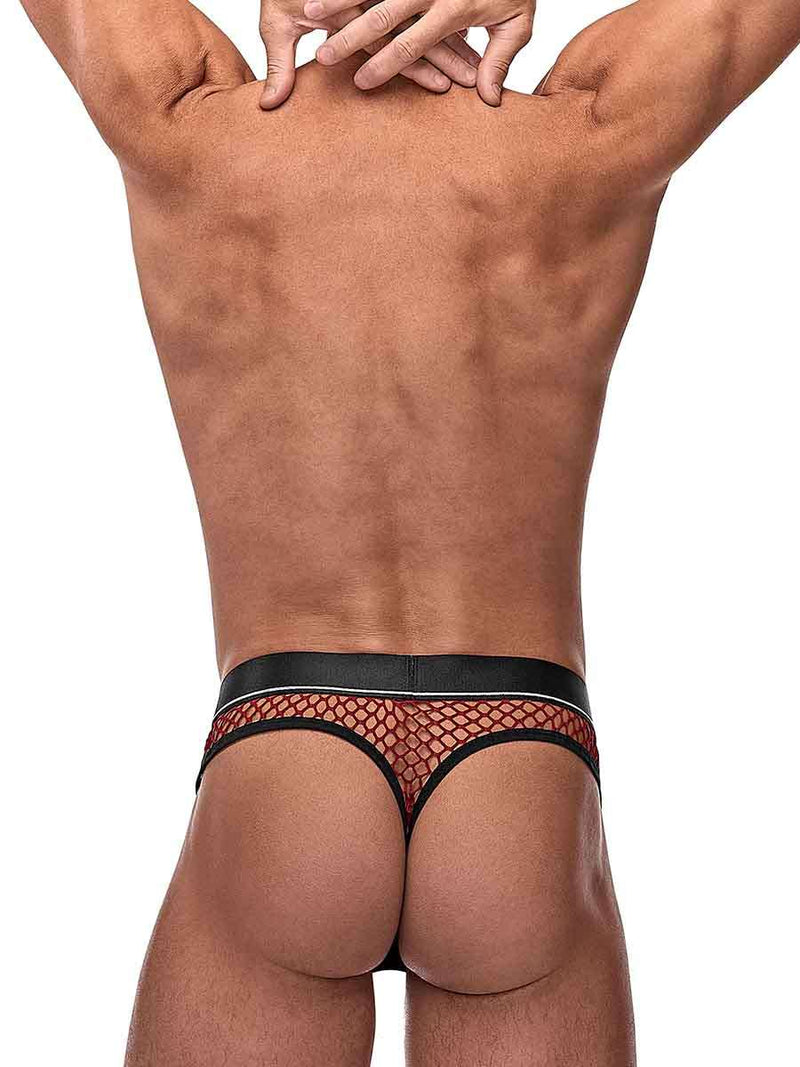 Male Power Lingerie Cock Pit Cock Ring Thong Burgundy L/XL from Male Power Lingerie at $14.99
