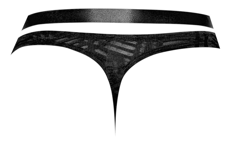 RUDE AWAKENING STRAP THONG BLACK L/XL-1