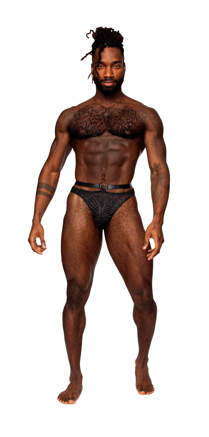 RUDE AWAKENING STRAP THONG BLACK L/XL-2