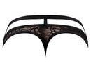 LUCIFER CUTOUT THONG BLACK S/M-1