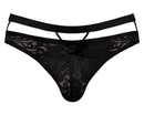 LUCIFER CUTOUT THONG BLACK S/M-3