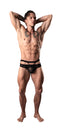 LUCIFER CUTOUT THONG BLACK S/M-2