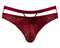 LUCIFER CUTOUT THONG BURGUNDY S/M-4