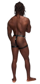 Male Power Lingerie Scorpio Leather Shorts Black O/S from Male Power Underwear at $34.99