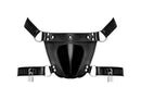 Male Power Lingerie Scorpio Leather Shorts Black O/S from Male Power Underwear at $34.99