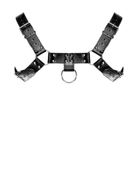 Male Power Lingerie Aries Leather Harness Black O/S from Male Power Lingerie at $29.99