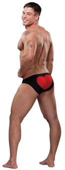 Kiss My Heart Bikini Briefs Black O/S