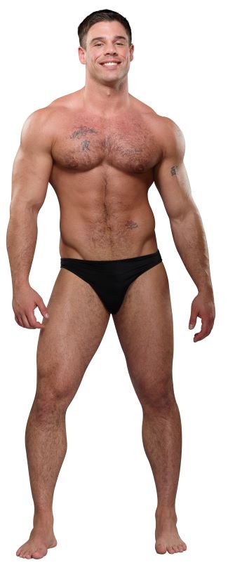Kiss My Heart Bikini Briefs Black O/S
