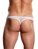 EURO MALE MESH THONG WHITE S/M-2