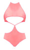 Magic Silk Lingerie Forever Mesh Underboob Teddy Coral 2XL from Magic Silk Lingerie at $29.99