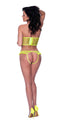 Love Star Bustier and Panty Set Charteuse L/XL from Magic Silk Lingerie