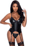 CLUB CANDY BASQUE & CHEEKY PANTY BLACK L/XL-4