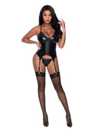 CLUB CANDY BASQUE & CHEEKY PANTY BLACK L/XL-7