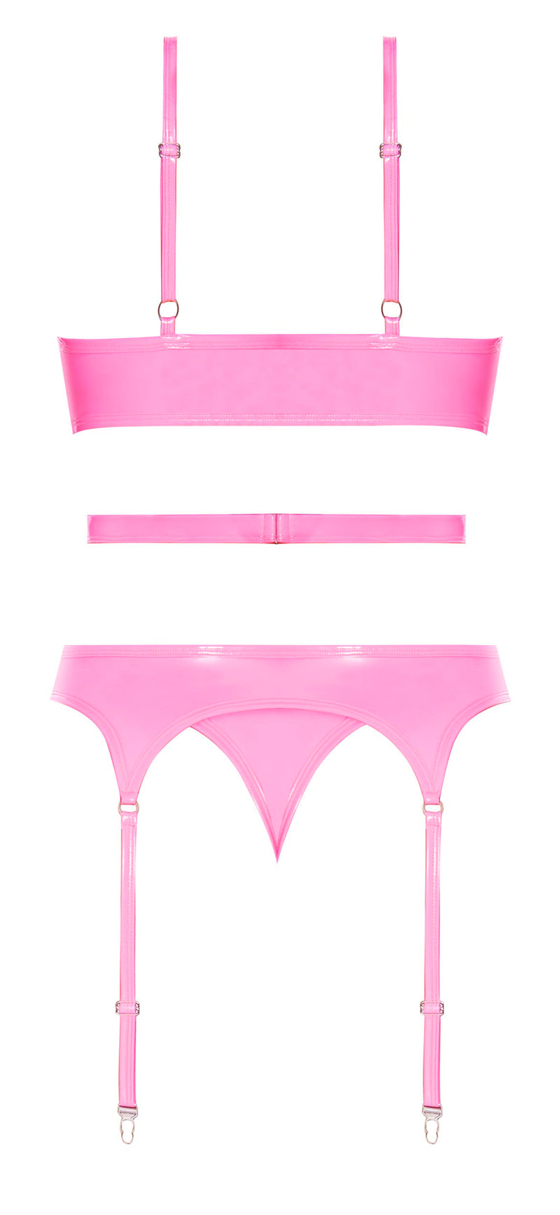 CLUB CANDY BASQUE & CHEEKY PANTY PINK S/M-5