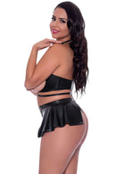 CLUB CANDY BRA SKIRT & THONG BLACK 2XL-0