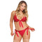 Magic Silk Lingerie Sugar and Spice Ribbon Tie Bra and Panty Set Red L/XL from Magic Silk Lingerie at $24.99