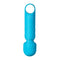 Vibelite Dolly Blue Silicone Mini Wand Massager by Maia Toys with powerful 10-function motor