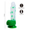 LEIF 7 IN 420 POT LEAF PRINT SILICONE DONG-1