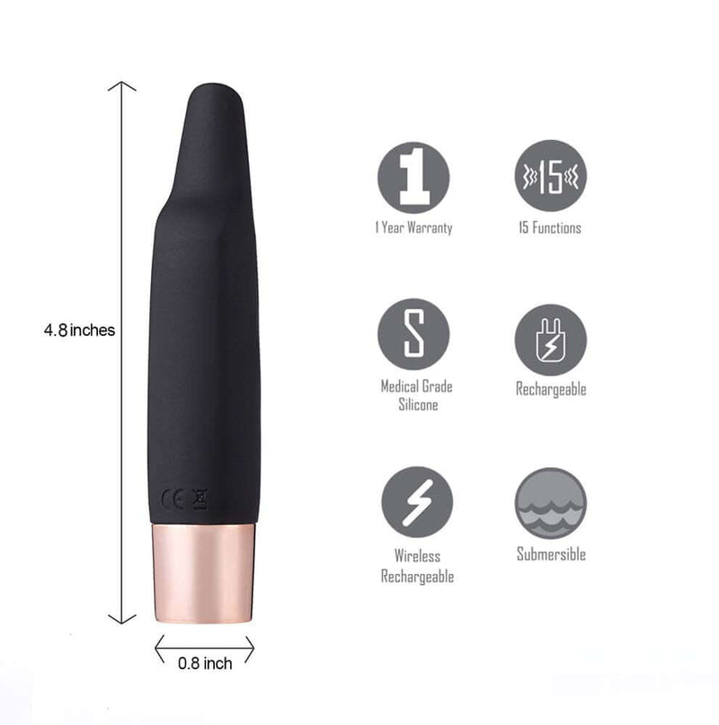 Aspen Wireless Bullet Vibrator - 15 Patterns Aspen Wireless Bullet Vibrator - 15 Patterns
