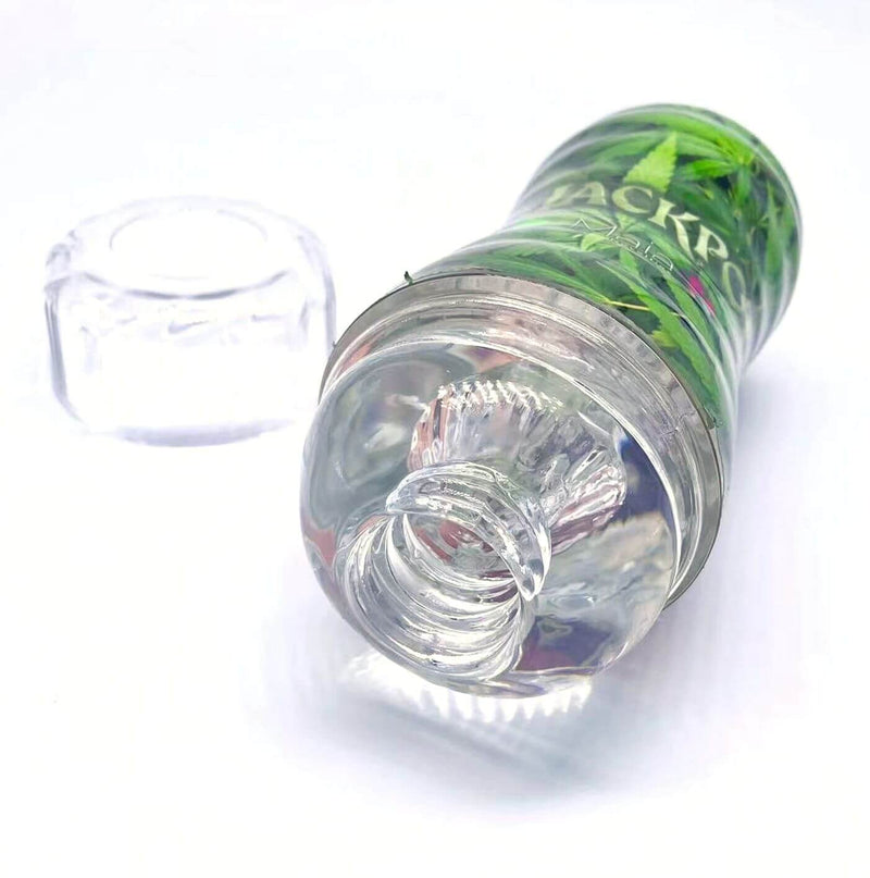Jackpot Cannabis Aircraft Cup Style Male Masturbator with Crystal Clea Jackpot Cannabis Aircraft Cup Style Male Masturbator with Crystal Clea