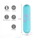 Julia Jessie Butterfly Pattern Rechargeable Mini Bullet Vibrator by Maia Toys showcasing features and butterfly design