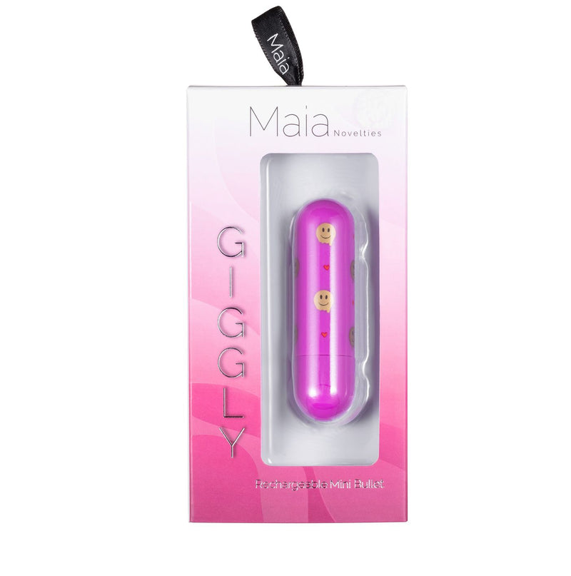 Maia Toys Giggly Super Charged Mini Bullet with Smiley Face Pattern at $19.99