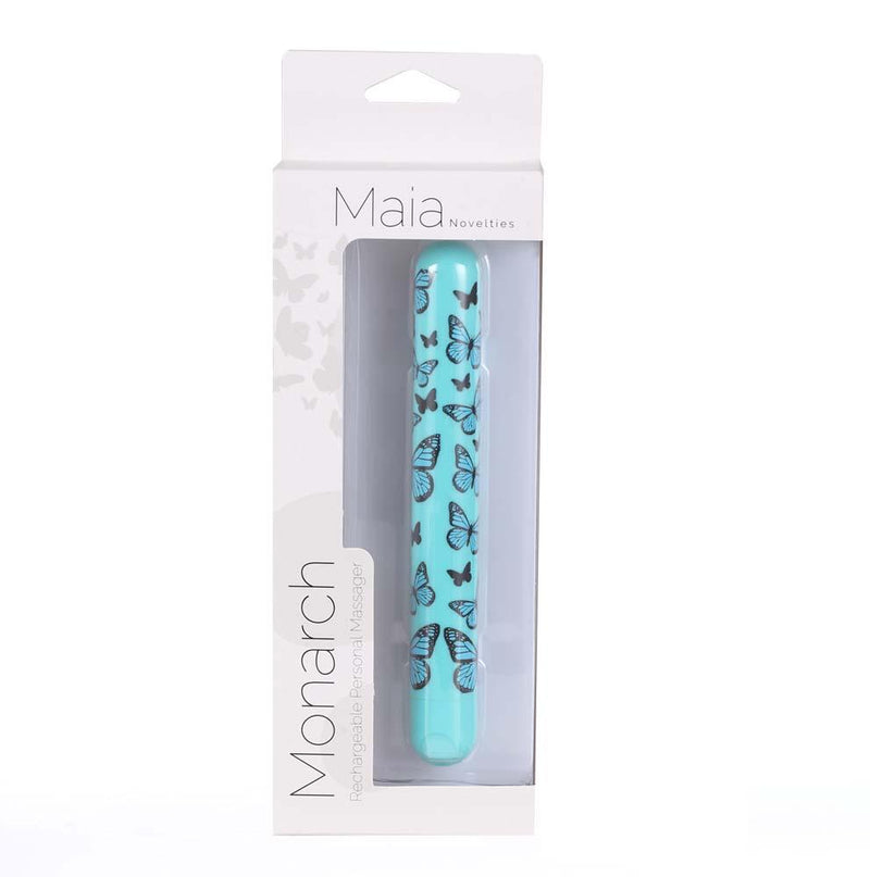 Maia Toys Monarch Butterfly Pattern Long Rechargeable Bullet Vibrator at $23.99