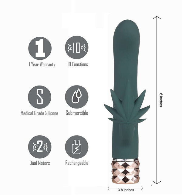 Maia Toys Kusha 10 Function Rechargeable Silicone Cannabis Rabbit at $39.99