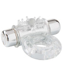 Sensuelle Bullet Ring Clear - 7 Function Vibrating Couples Ring for Enhanced Pleasure with customizable vibration settings.