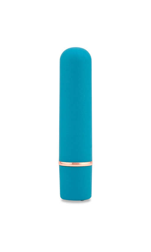 Sensuelle Nubii Tulla blue bullet vibrator with 10 vibration functions, ideal for clitoral, nipple, and penis stimulation.
