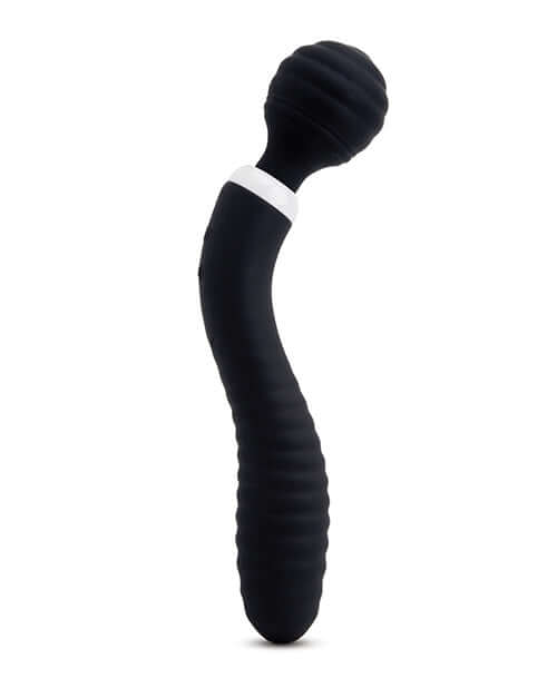 Sensuelle Nubii Lolly Wand Massager Vibrator in black, ergonomic design for targeted pleasure by NU Sensuelle Novelties