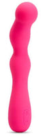 Sensuelle Nubii Siren G-Spot Vibrator in Pink with undulating silhouette and bendable design for customizable pleasure