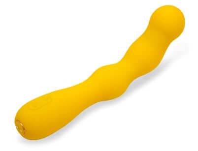 Sensuelle Nubii Siren G-Spot Vibrator Yellow with bendable design for targeted pleasure.