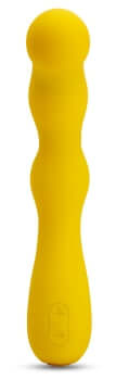 Sensuelle Nubii Siren G-Spot Vibrator in Yellow with flexible, undulating silhouette and turbo boost for targeted pleasure.