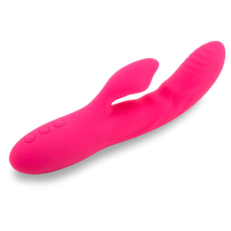 Sensuelle Nubii Kiah Rabbit Style Vibrator in Pink with Turbo Boost Technology and Ribbed Texture