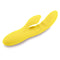 Sensuelle Nubii Kiah Rabbit Style Vibrator Yellow with Turbo Boost Technology, gentle warming, ribbed texture, and 3 speeds plus 17 modes