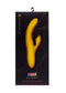 Sensuelle Nubii Kiah Rabbit Style Vibrator Yellow in sleek black packaging showcasing Turbo Boost Technology and ribbed texture