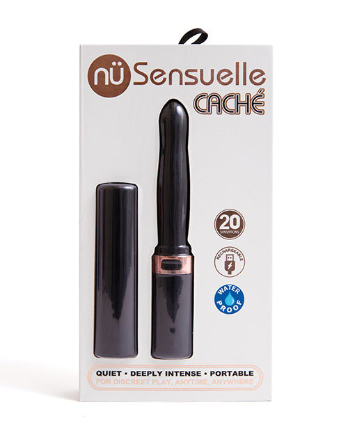 Nu Sensuelle Sensuelle Cache 20 Function Covered Vibe Black from Nu Sensuelle at $59.99