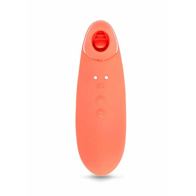Nu Sensuelle Sensuelle Trinitii Coral Orange Tongue Vibrator at $74.99