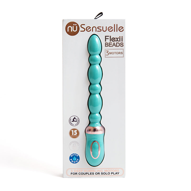 Nu Sensuelle Sensuelle Flexii Beads Electric Blue Vibrator from Nu Sensuelle at $79.99