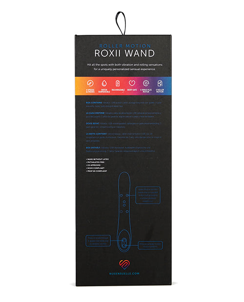 Nu Sensuelle Sensuelle Roxii Roller Wand Electric Blue Vibrator at $79.99