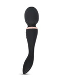 Sensuelle Alluvion Wand Black by Nu Sensuelle, dual-ended with two powerful motors, ideal for clitoral, G-Spot, and anal stimulation.