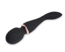 Sensuelle Alluvion Wand Black with dual motors for clitoral, G-Spot, and anal stimulation.