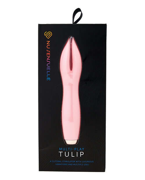 Sensuelle Tulip Millennial Pink Vibrator in packaging - Multi-Play Pleasure with 10 Speeds and 5 Patterns from Nu Sensuelle