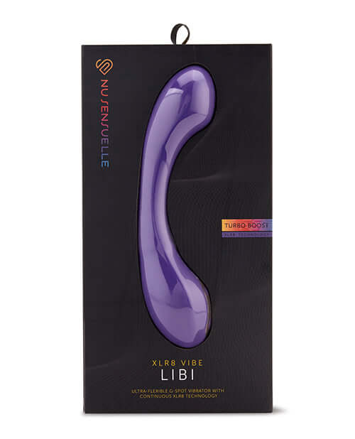 Sensuelle Libi Deep Purple G-Spot Vibrator with XLR8 Turbo Boost Technology in packaging