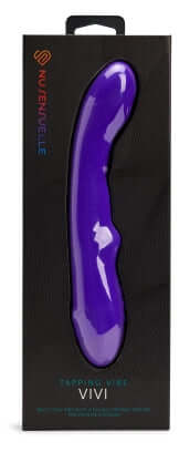 Sensuelle Vivi Double Tapping Vibrator in Deep Purple Packaging - Versatile Pleasure and Elegant Design.