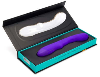 Sensuelle Vivi Double Tapping Vibrator in Deep Purple luxury packaging