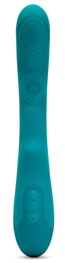 Sensuelle Vivi Double Tapping Vibrator in Emerald Green by NU Sensuelle, featuring versatile tapping and vibration functions.